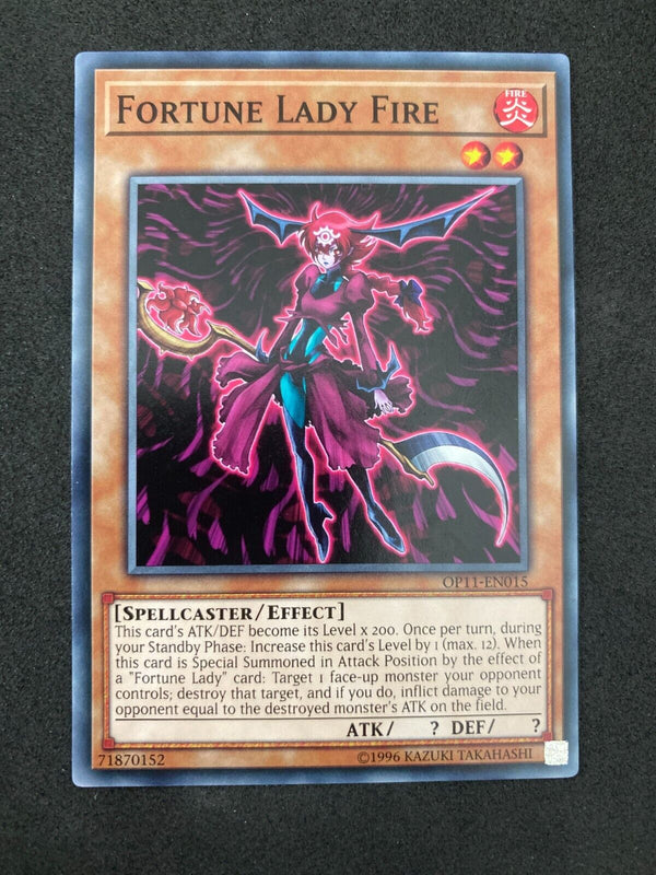 Yugioh Fortune Lady Fire OP11-EN015 1st Edition MINT