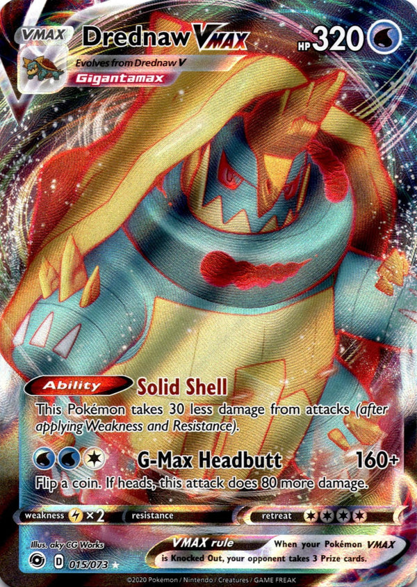 Pokemon Drednaw VMAX 015/073 Champion’s Path Full Art Holo NM