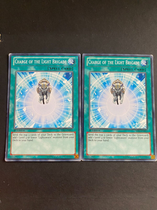 Yugioh Charge of the Light Brigade SDLI-EN027 Common 1st Edition HP