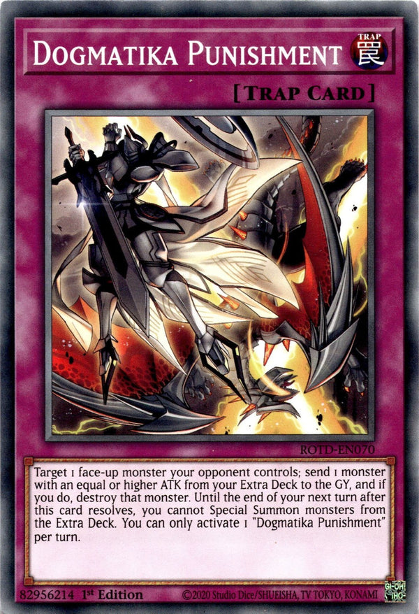 Yugioh Dogmatika Punishment ROTD-EN070 Common 1st Edition NM
