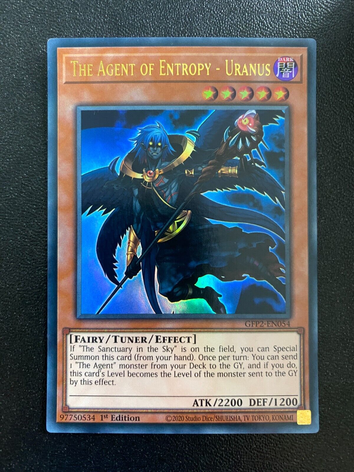 Yugioh The Agent of Entropy - Uranus GFP2-EN054 Ultra Rare 1st Edition NM