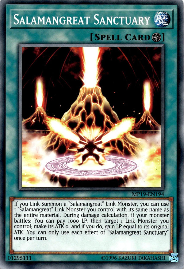 Yugioh Salamangreat Sanctuary MP19-EN194 Common 1st Edition NM