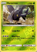 Pokemon Heracross 9/236 Cosmic Eclipse Reverse Holo NM