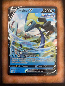 Pokemon Inteleon V 078/264 Fusion Strike Full Art Holo NM/MINT