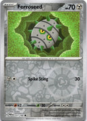 Pokemon Ferroseed 127/182 Paradox Rift Reverse Holo NM