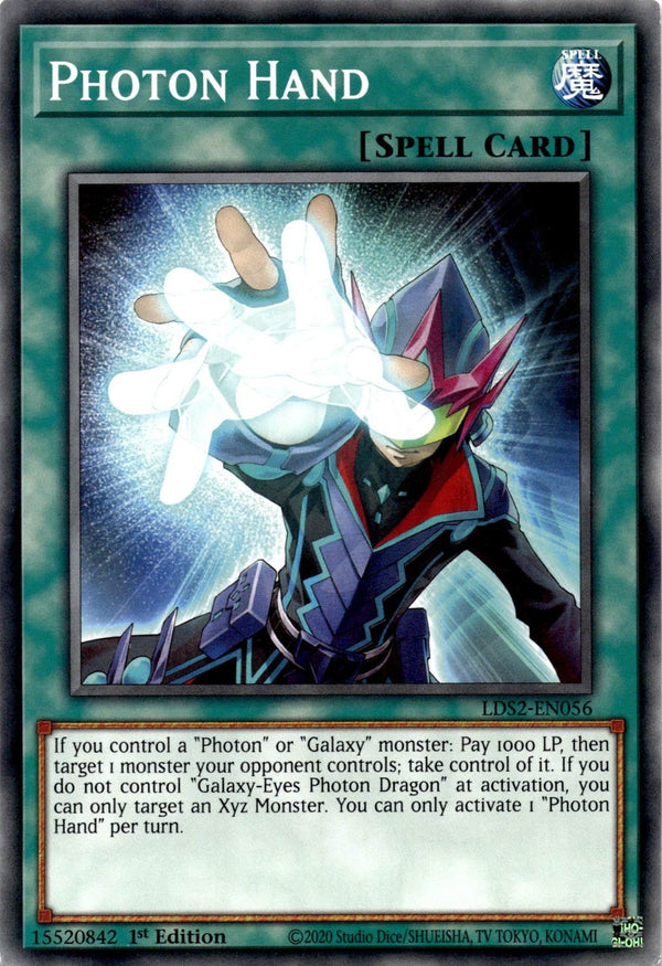 Yugioh Photon Hand LDS2-EN056 Common 1st Edition LP