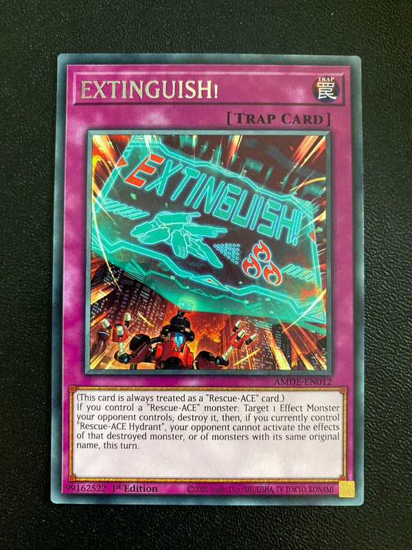 Yugioh EXTINGUISH! AMDE-EN012 Rare 1st Edition NM