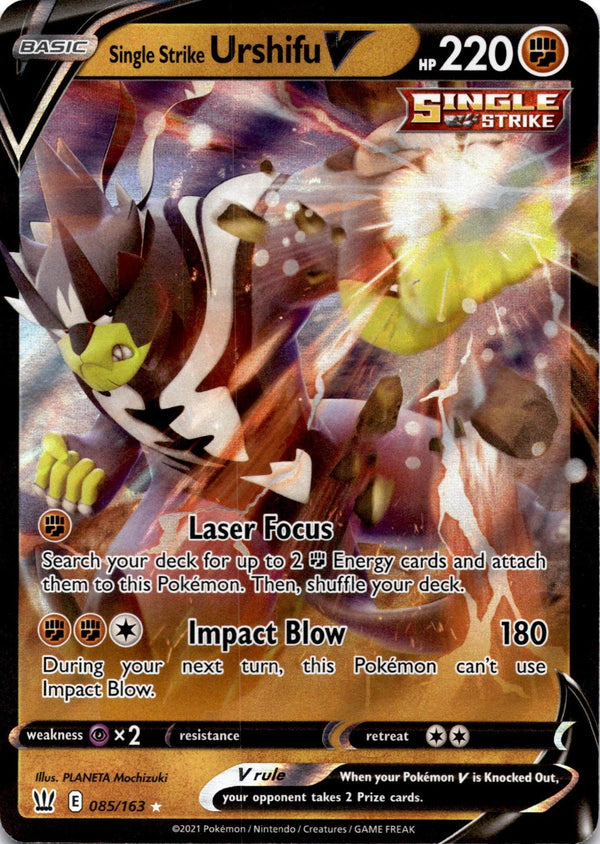 Pokemon Single Strike Urshifu V 085/163 Battle Styles Full Art Holo NM