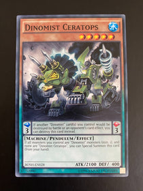 Yugioh Dinomist Ceratops BOSH-EN028 Common 1st Edition VLP