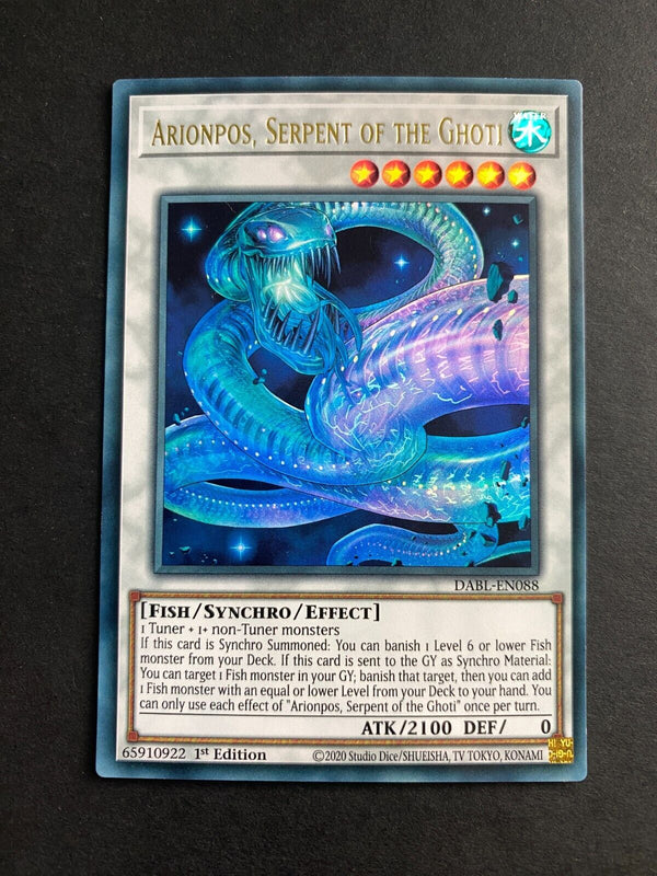 Yugioh Arionpos, Serpent of the Ghoti DABL-EN088 Ultra Rare 1st Edition NM
