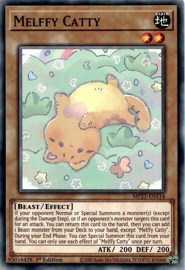 Yugioh Melffy Catty MP21-EN114 Common 1st Edition NM