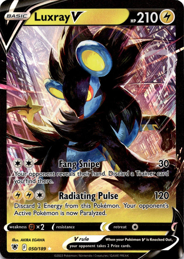Pokemon Luxray V 050/189 Astral Radiance Full Art Holo NM