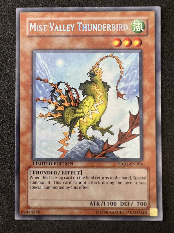 Yugioh Mist Valley Thunderbird HA01-EN004 Secret Rare Limited Edition NM