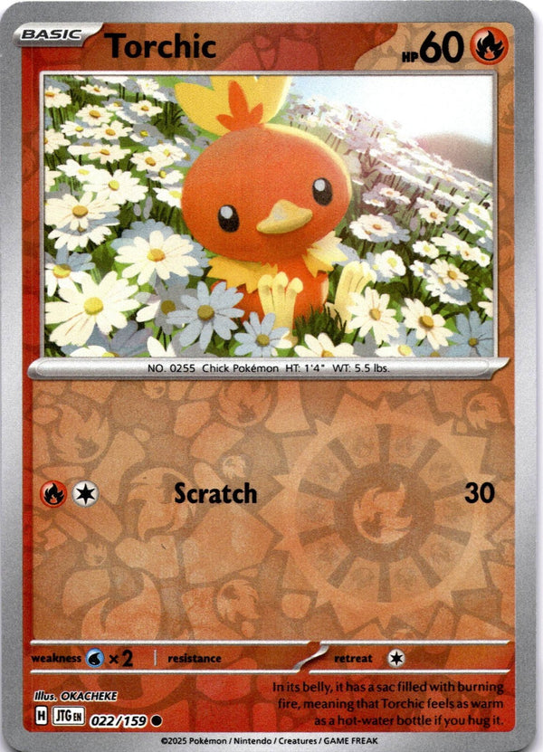 Pokemon Torchic 022/159 Journey Together Reverse Holo NM