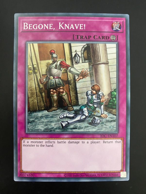 Yugioh Begone, Knave! IOC-EN107 Common Unlimited Edition NM/MINT