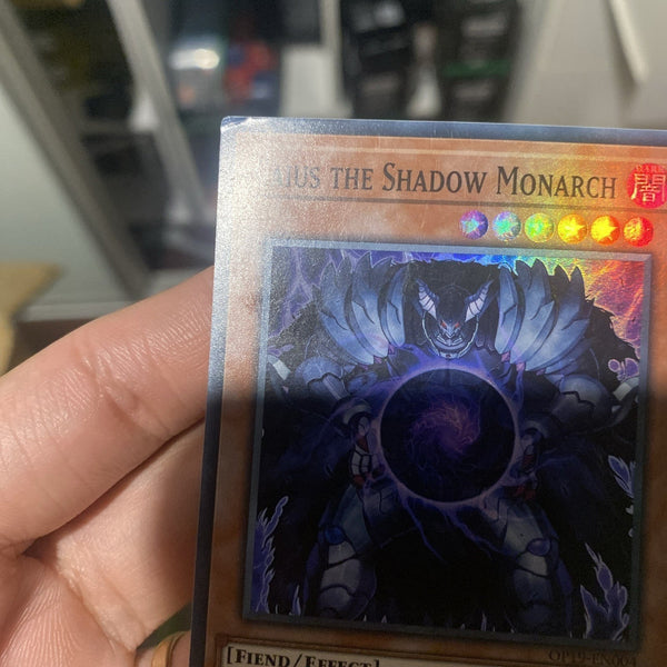 Yugioh Caius the Shadow Monarch OP19-EN004 Super Rare Unlimited Edition HP