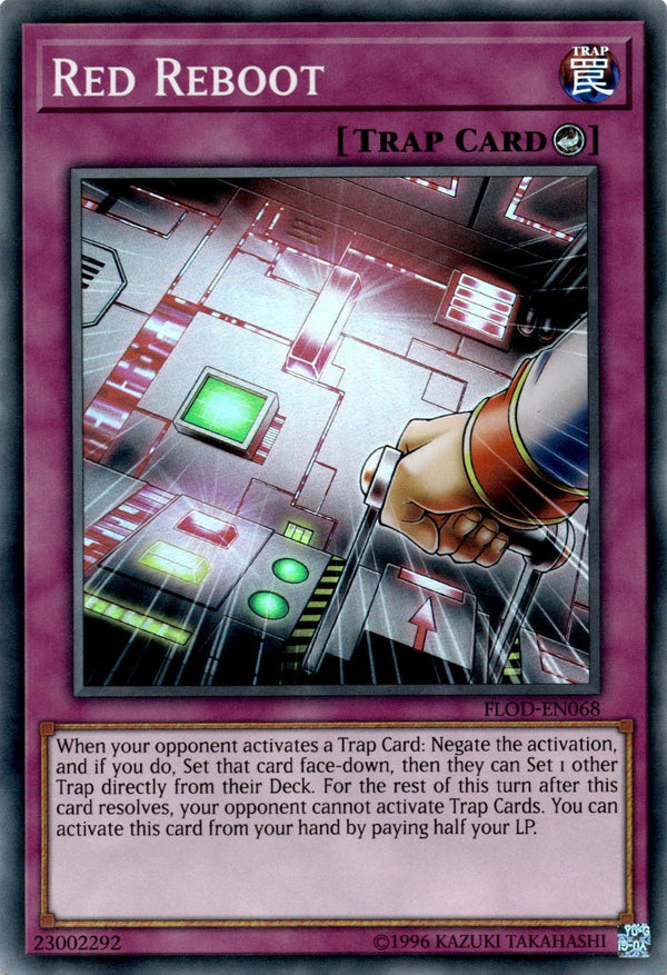 Yugioh Red Reboot FLOD-EN068 Super Rare 1st Edition VLP/NM