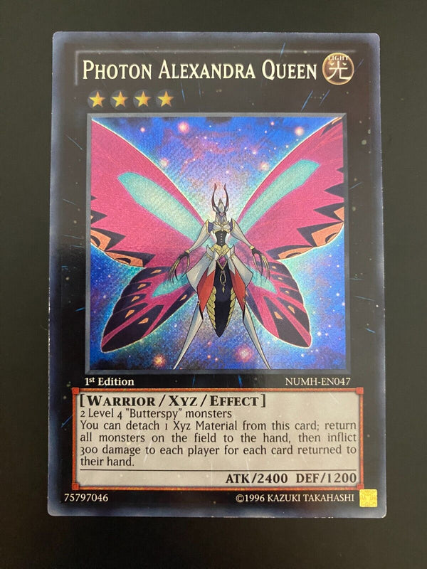 Yugioh Photon Alexandra Queen NUMH-EN047 Secret Rare 1st Edition MP/LP