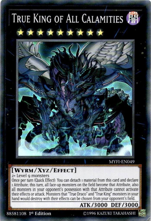 Yugioh True King of All Calamities MYFI-EN049 Super Rare 1st Edition MP