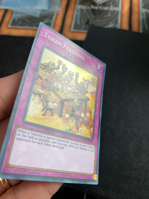 Yugioh Token Feastevil AC18-EN015 Super Rare 1st Edition MP/LP