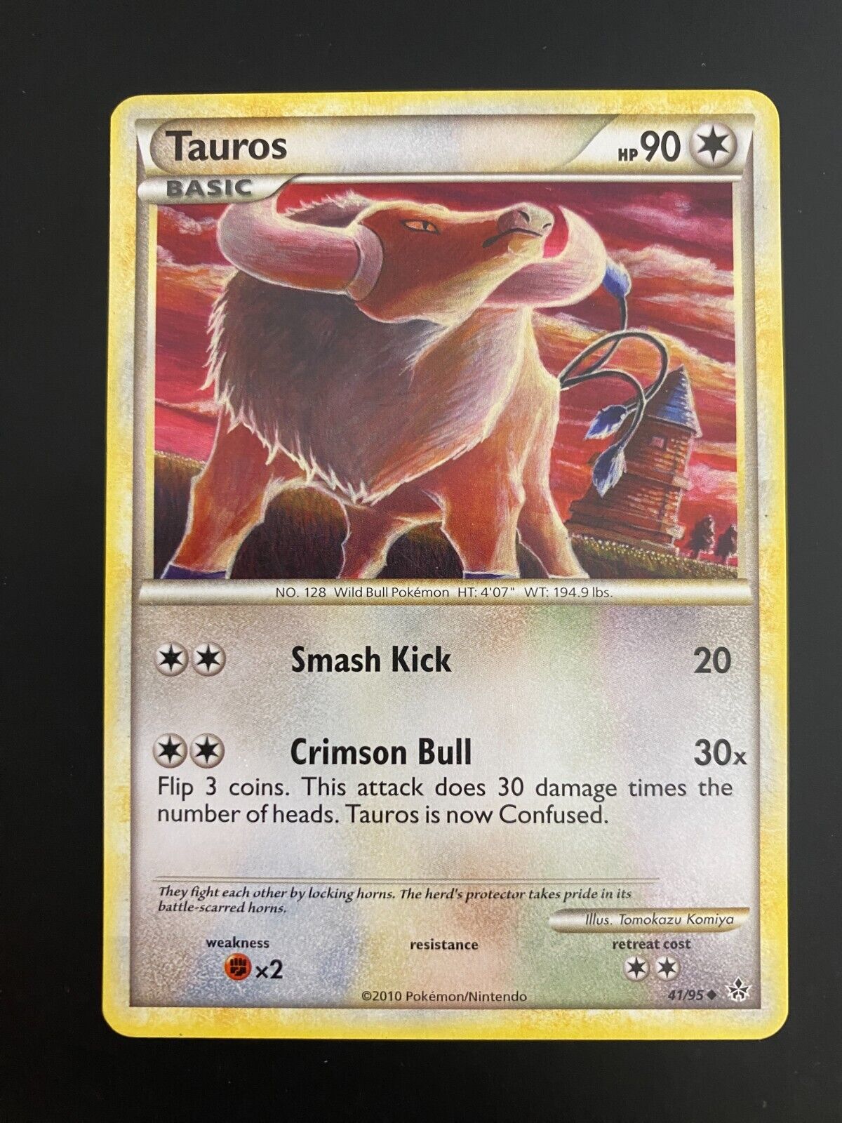 Pokemon Tauros 41/95 HGSS Unleashed Non Holo VLP