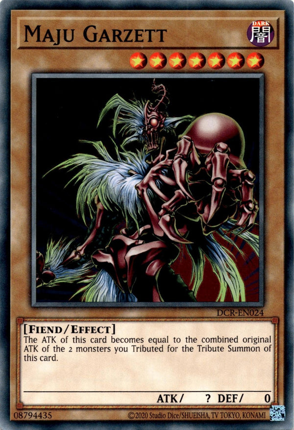 Yugioh Maju Garzett DCR-EN024 Common Unlimited Edition NM
