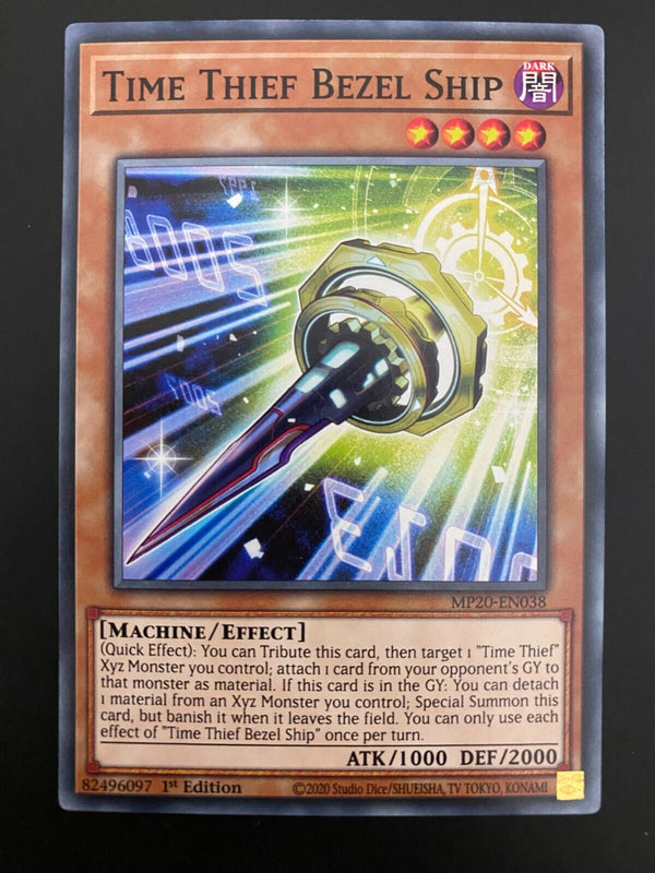 Yugioh Time Thief Bezel Ship MP20-EN038 1st Edition Common NM/MINT