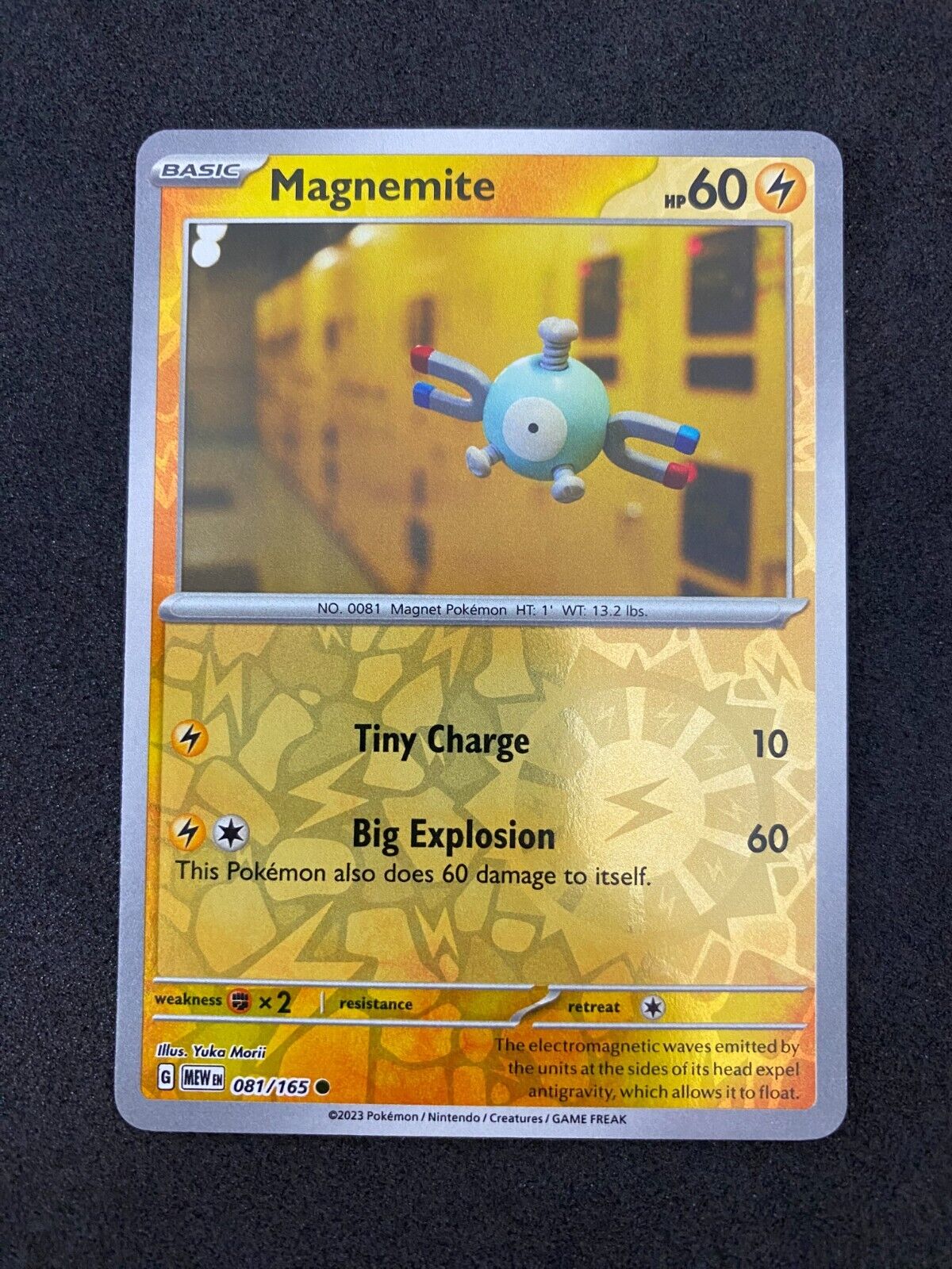 Pokemon Magnemite 081/165 Scarlet Violet Reverse Holo NM