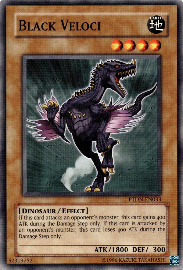 Yugioh Black Veloci PTDN-EN033 Common Unlimited Edition LP