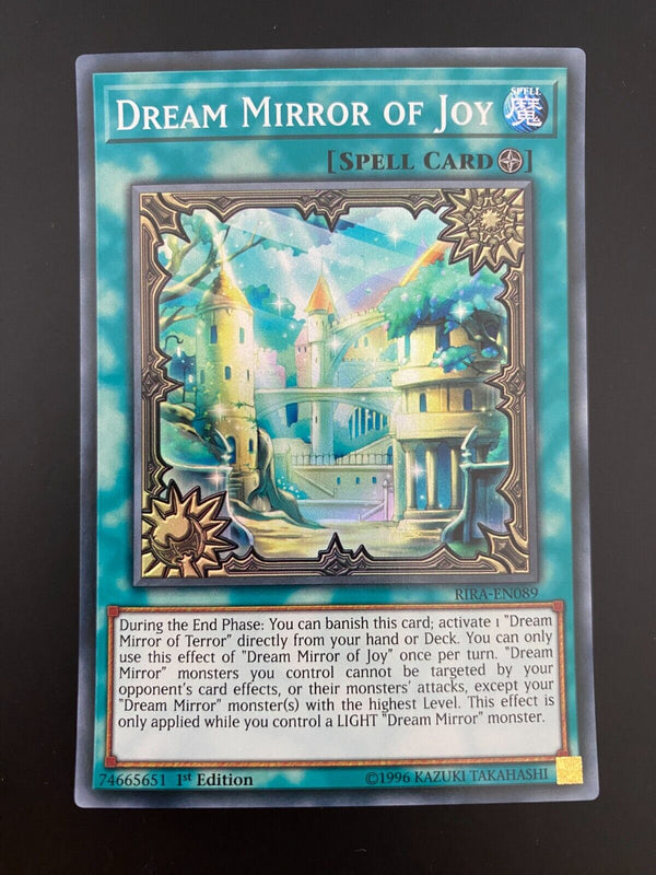 Yugioh Dream Mirror of Joy RIRA-EN089 Super Rare 1st Edition NM