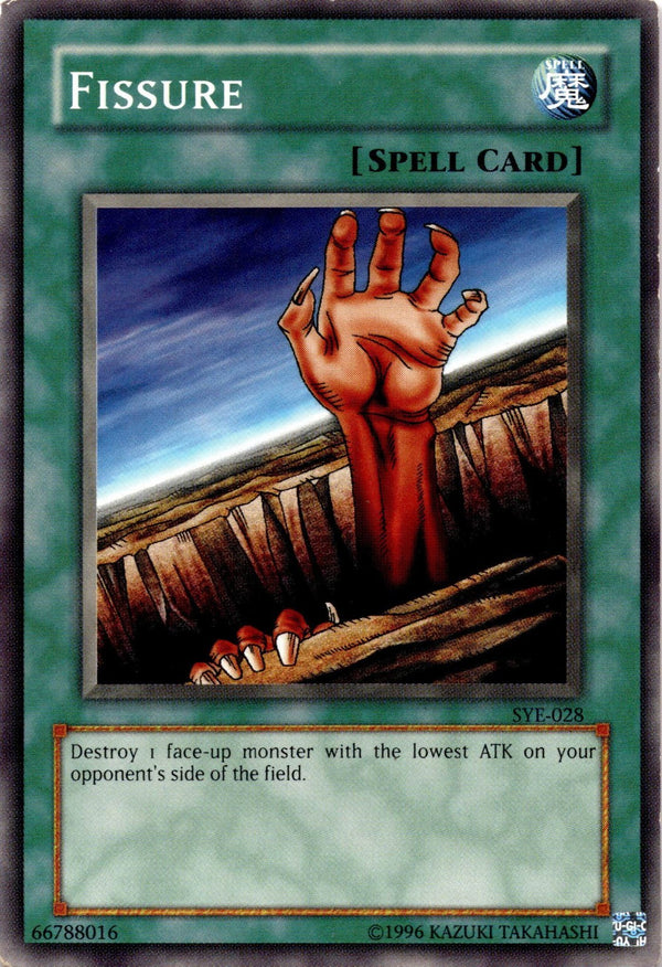 Yugioh Fissure SYE-028 Common Unlimited Edition DAMAGED