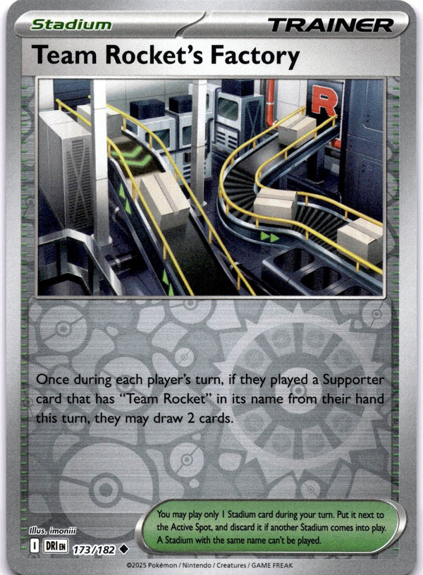 Pokemon Team Rocket's Factory 173/182 Destined Rivals Reverse Holo NM