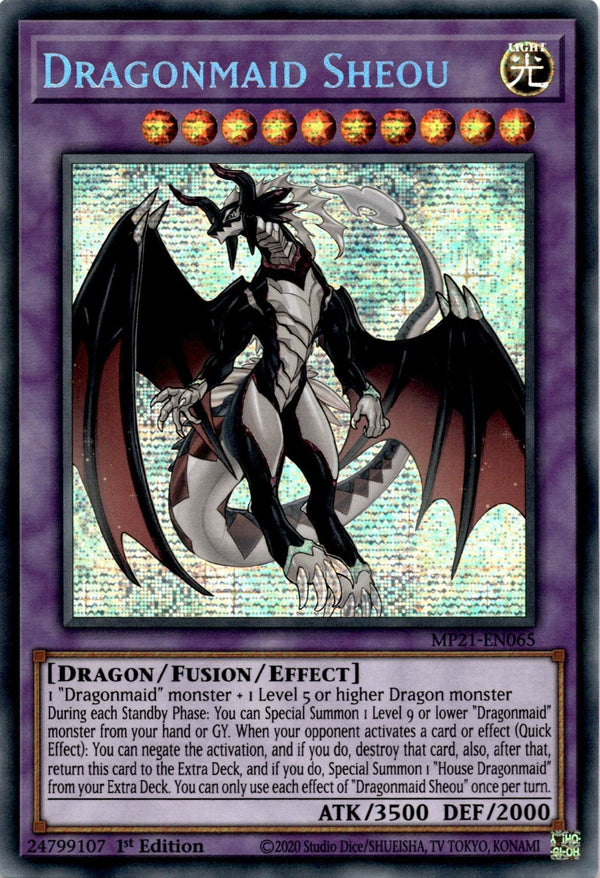 Yugioh Dragonmaid Sheou MP21-EN065 Secret Rare 1st Edition NM