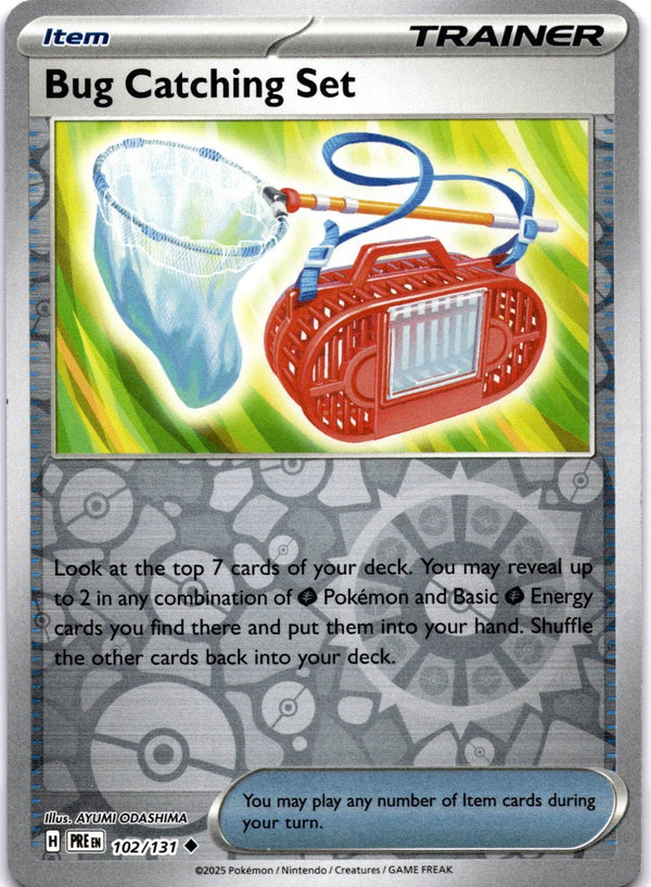 Pokemon Bug Catching Set 102/131 Prismatic Evolutions Reverse Holo NM