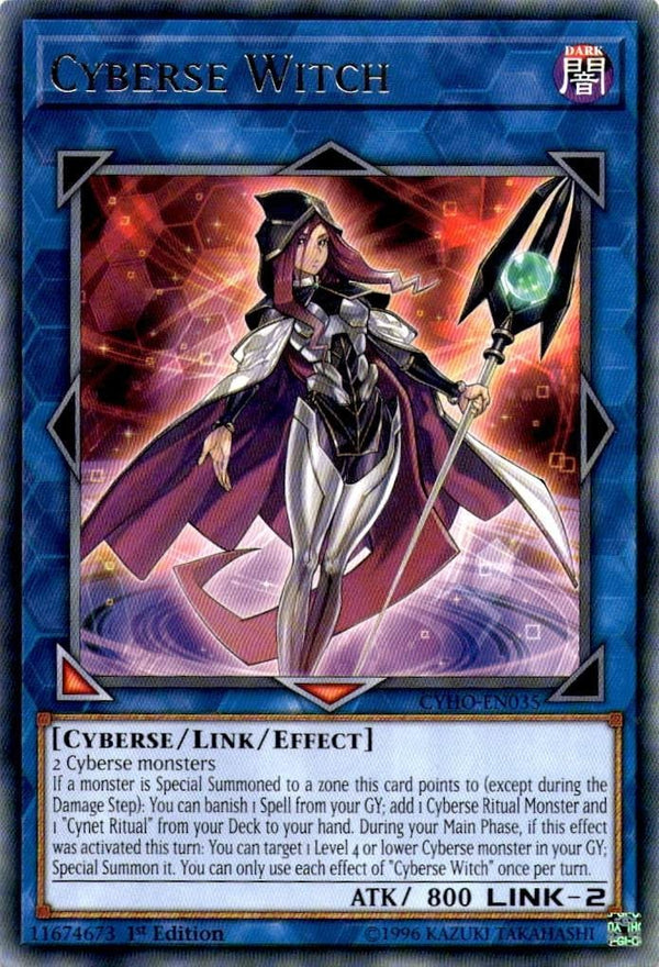 Yugioh Cyberse Witch CYHO-EN035 Rare 1st Edition NM