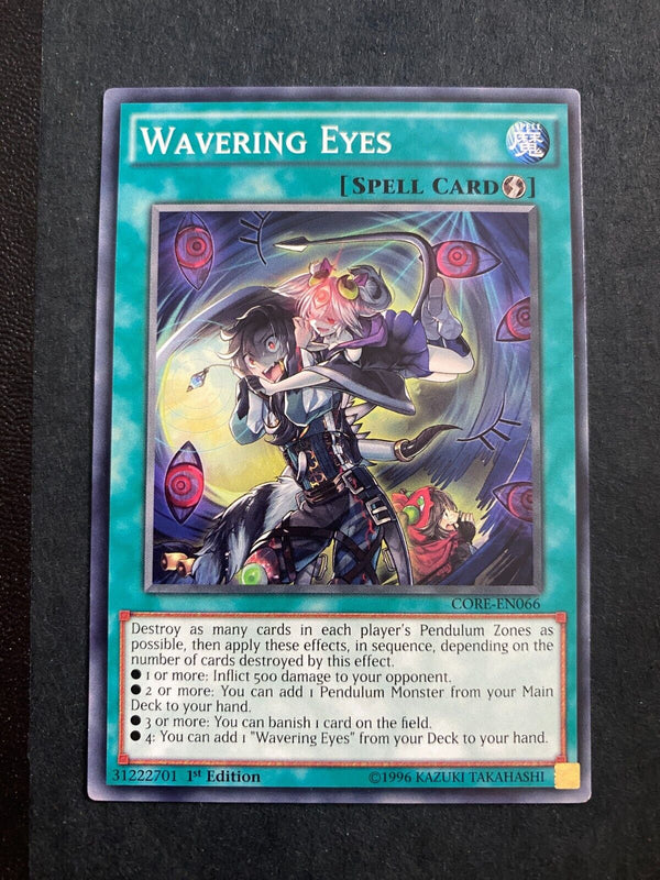 Yugioh Wavering Eyes CORE-EN066 Common 1st Edition VLP/NM