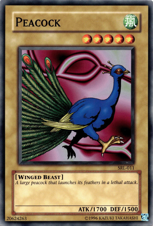 Yugioh Peacock SRL-011 Common Unlimited Edition NM