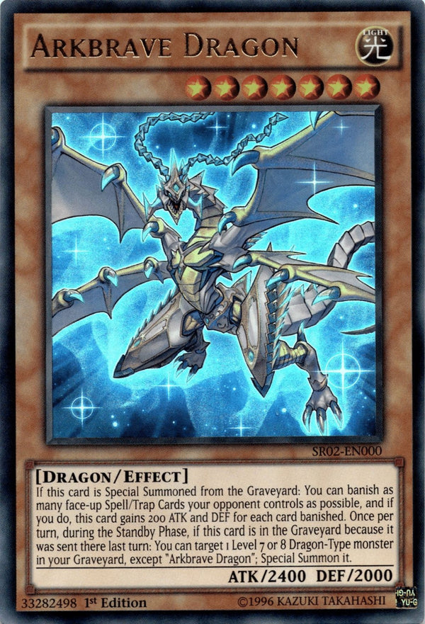 Yugioh Arkbrave Dragon SR02-EN000 Ultra Rare 1st Edition NM