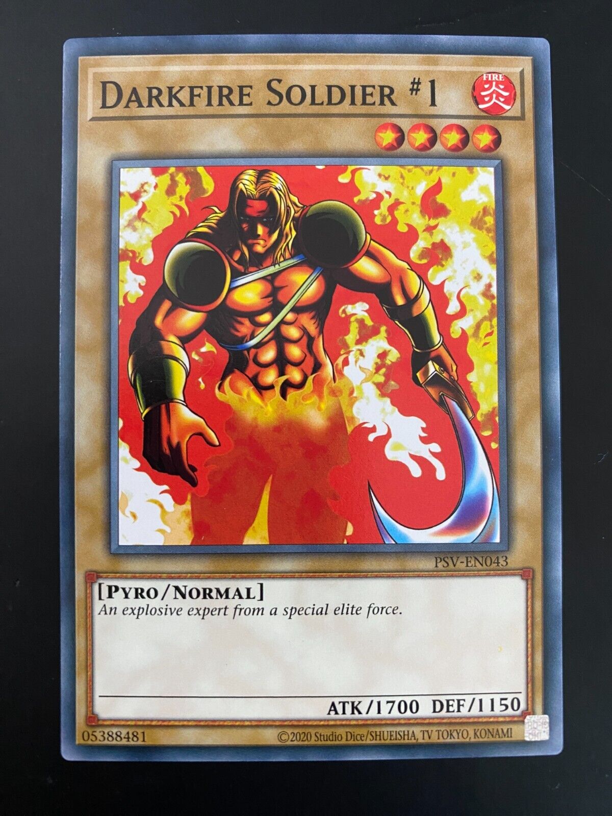 Yugioh Darkfire Soldier #1 PSV-EN043 Common Unlimited Edition NM/MINT