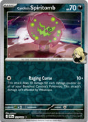 Pokemon Cynthia's Spiritomb 129/182 Destined Rivals Reverse Holo NM