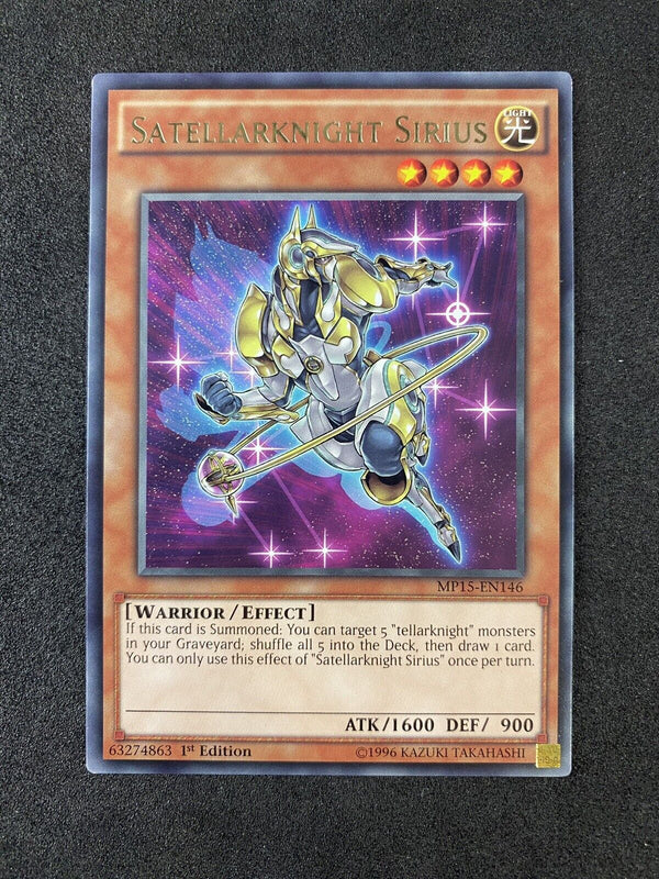 Yugioh Satellarknight Sirius MP15-EN146 Rare 1st Edition VLP-NM