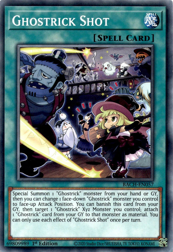 Yugioh Ghostrick Shot BACH-EN057 Common 1st Edition NM
