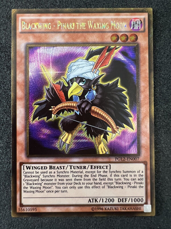 Yugioh Blackwing - Pinaki the Waxing Moon PGL2-EN007 Unlimited NM