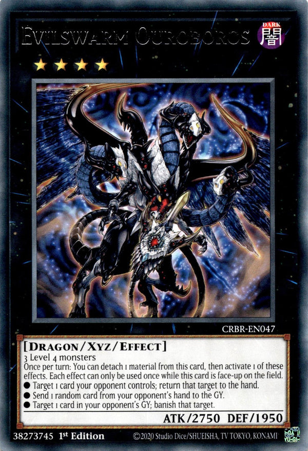 Yugioh Evilswarm Ouroboros CRBR-EN047 Rare 1st Edition NM