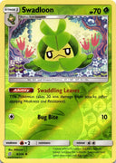 Pokemon Swadloon 8/236 Unified Minds Reverse Holo NM