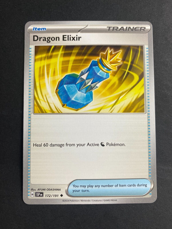 Pokemon Dragon Elixir 172/191 Suring Sparks Non Holo NM