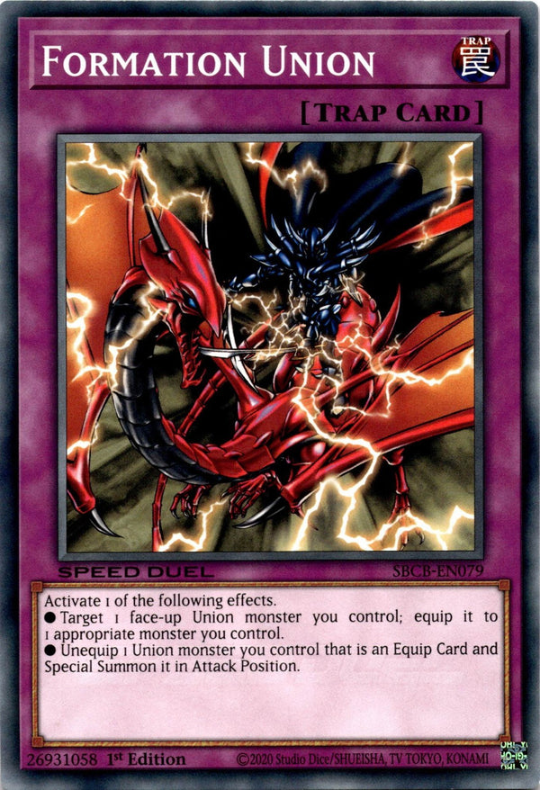 Yugioh Formation Union SBCB-EN079 Speed Duel Common 1st Edition NM