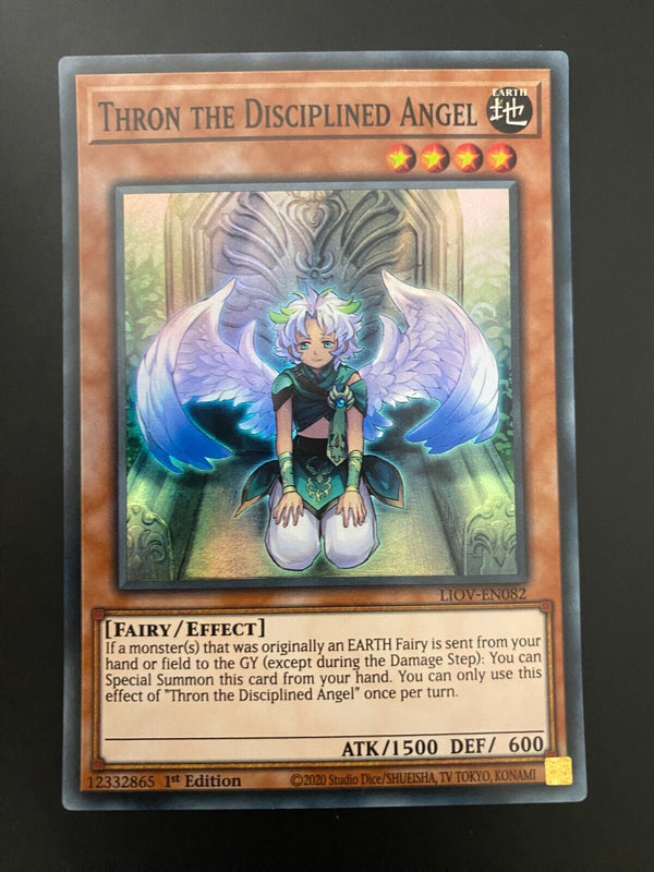 Yugioh Thron the Disciplined Angel LIOV-EN082 Super Rare 1st Edition NM