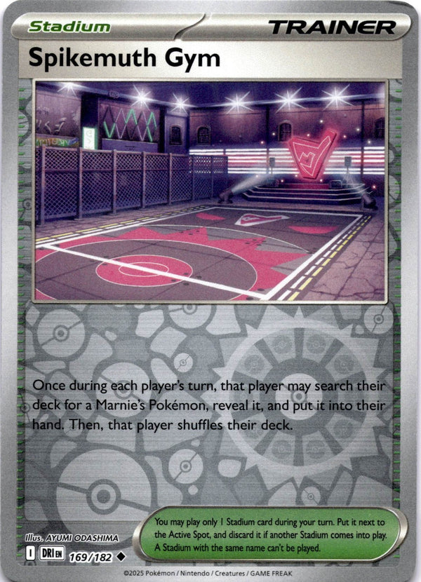Pokemon Spikemuth Gym 169/182 Destined Rivals Reverse Holo NM