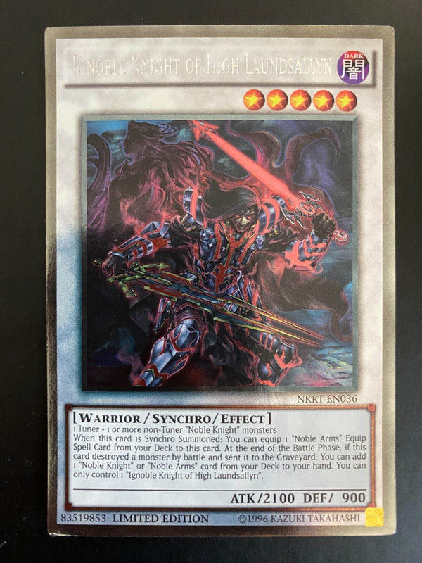 Yugioh Ignoble Knight of High Laundsallyn NKRT-EN036 Ultra Rare Limited Ed VLP